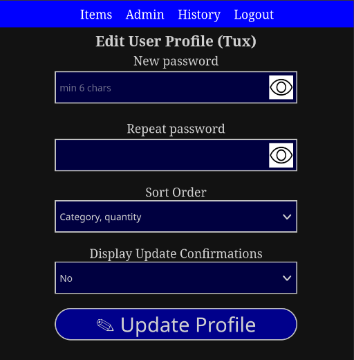 user profile image missing